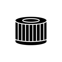oil filter icon Simple thin line logo