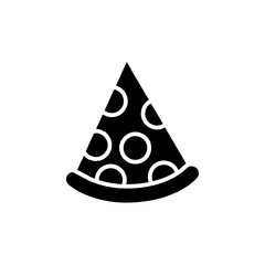Fototapeta premium pizza icon Simple thin line logo