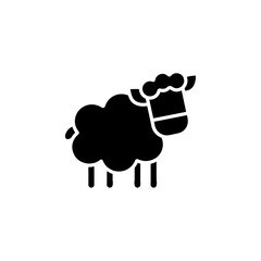 sheep icon Simple thin line logo