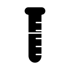 test tube icon Simple thin line logo