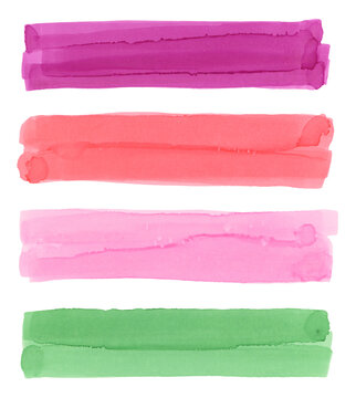 PNG Hand drawn sketch hatching line smear stroke. Felt-tip pen, watercolor marker texture stain isolated on transparent background. Pink, green color.