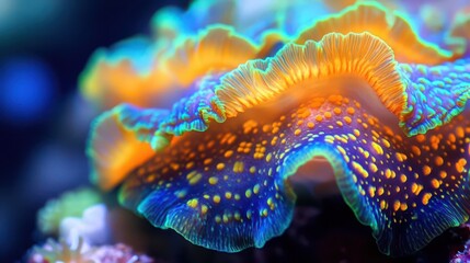 Vibrant coral reef close-up tropical ocean nature photography underwater scene macro view marine life concept
