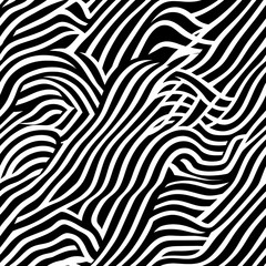 Abstract Black and White Stripes