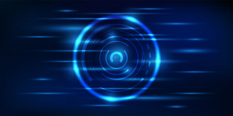 Network concept background, Abstract technology with big data, Hi-tech futuristic template. Vector illustration