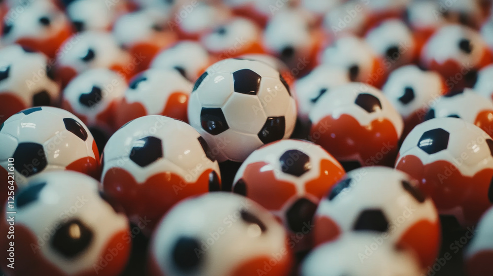Poster football of the particles. the player with the ball is composed of circles and dots. vector illustra