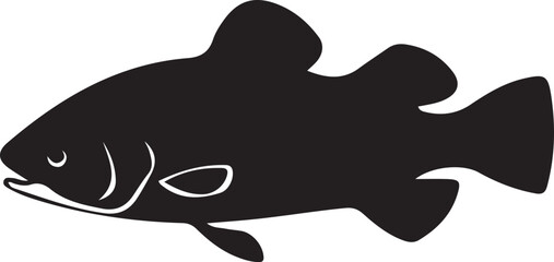 vector illustration of a cartoon fish