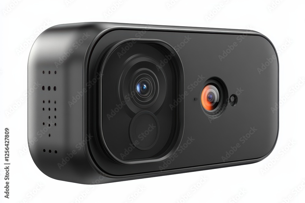 Poster motion detection video camera with advanced resolution capabilities for security monitoring