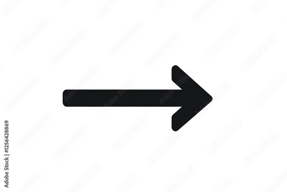Canvas Prints black arrow pointing to the right