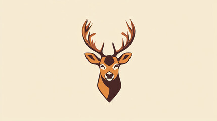 Vector logo deer. Brand logo in the form of a deer.