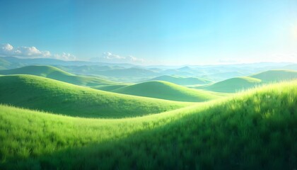 Rolling hills of tall grass