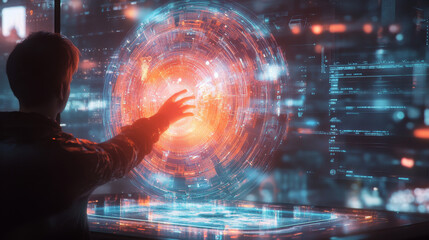 Time checklist hologram. Step into the next era of scheduling with this vector, showcasing a holographic time checklist. Witness the synergy of time tracking and modern technology.