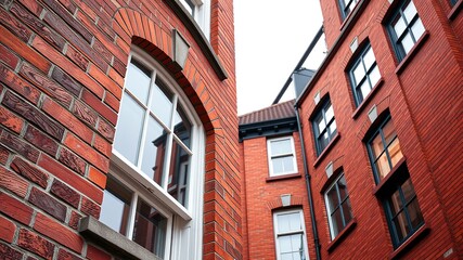 Obraz premium Brickwork Beauty: Capturing Victorian Elegance in Detail