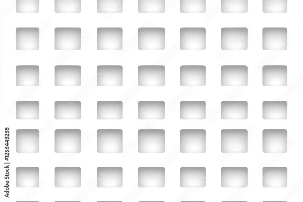 Poster white background with many squares of different sizes
