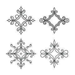 set of decorative elements for design