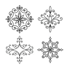 set of decorative elements for design