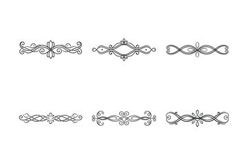 set of decorative elements