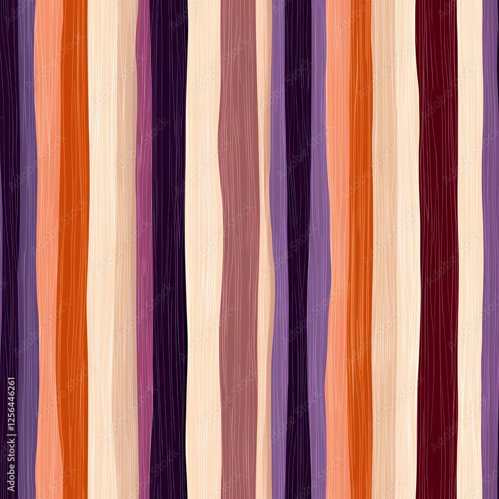 Aufkleber abstract vertical stripe pattern in warm and cool tones seamless_pattern