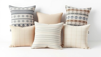 Cozy Scandinavian Throw Pillows with Minimalist Patterns