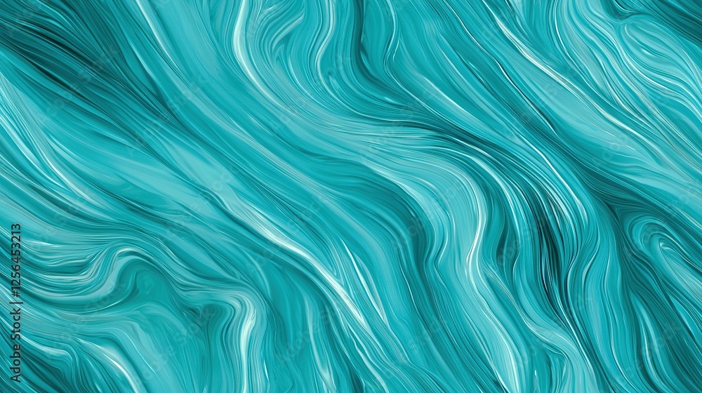 Poster a blue background with wavy lines resembling waves on its surface forms the focus of this close-up i