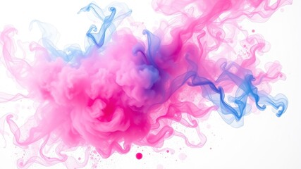 Fototapeta premium Explosive Paint Art: Billowing Smoke and Dynamic Textures