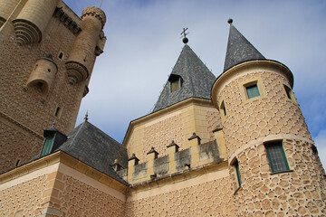 alcazar palace in segovia in spain 