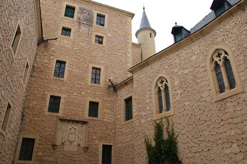 alcazar palace in segovia in spain 