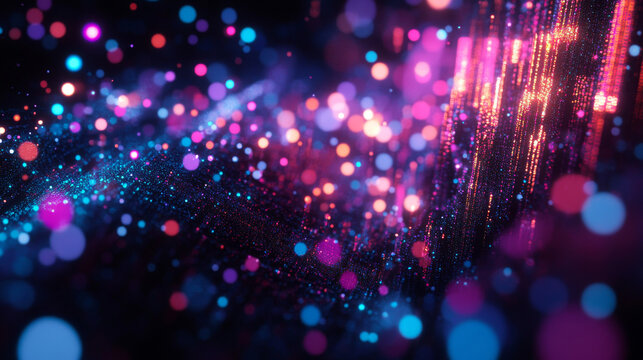 Hologram coding. The icon of the program code made of dots and lines. Coding or hacking experience. Software development and concept. Coding low-poly compound structure. Technology concept vector.
