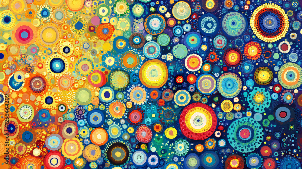 Poster scales of particles. the scales consist of dots and circles. vector illustration.