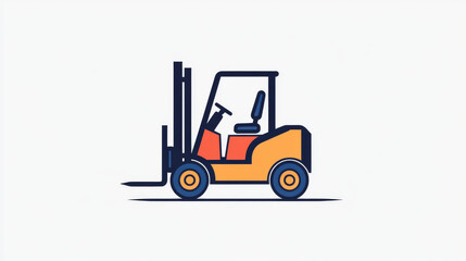 Naklejka premium Vector logo forklift