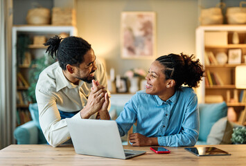 laptop woman business computer working office businesswoman teamwork businessman man colleague couple team together partner love