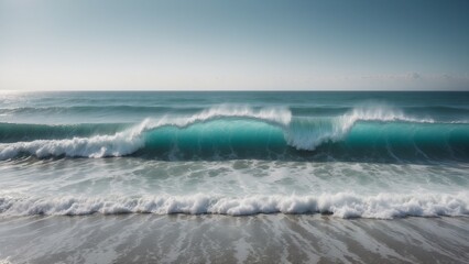 Fototapeta premium Ocean waves landscape background