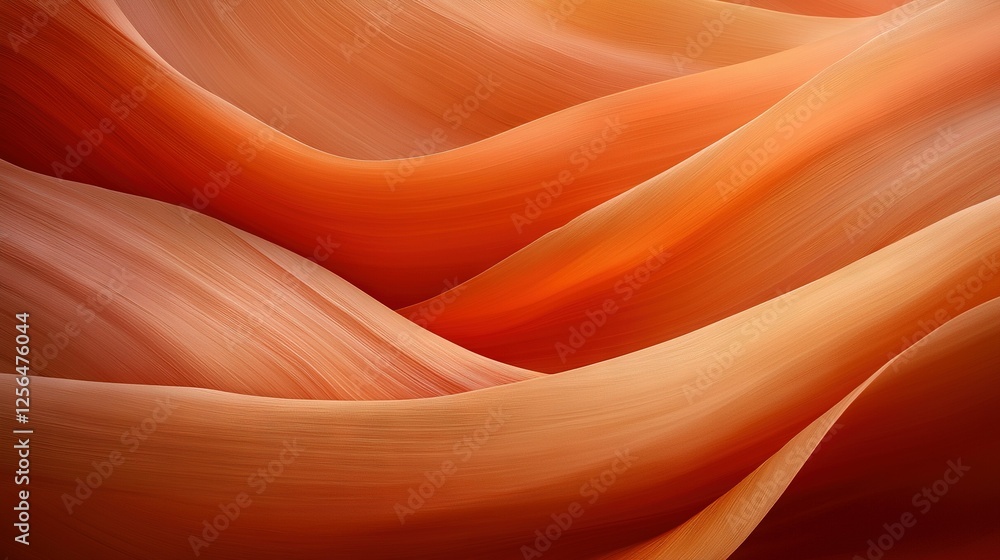 Poster a red and orange background with a blurred image of the lower portion