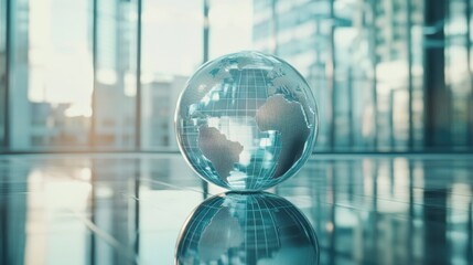 World Globe on Office Desk
