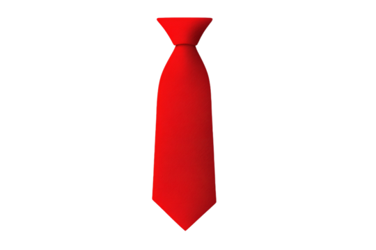 Red tie with a pattern on it - Powered by Adobe