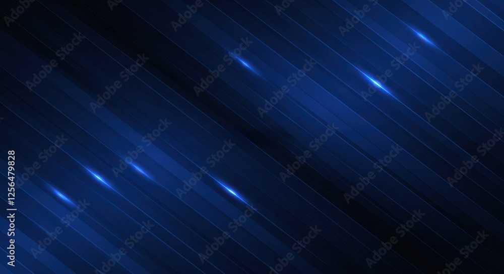 Aufkleber a sleek abstract design featuring diagonal metallic blue stripes with a subtle gradient and reflecti