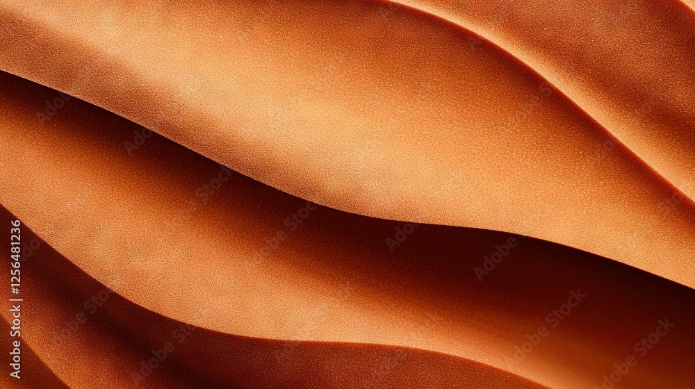 Poster an image captures a close-up of an orange fabric featuring a thin central line and a thin upper edge