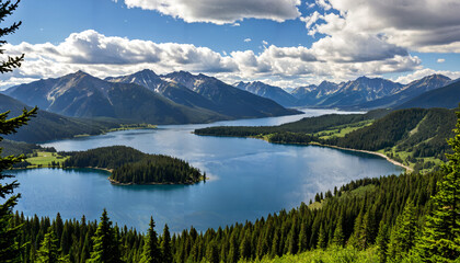 Le paysage naturel idyllique