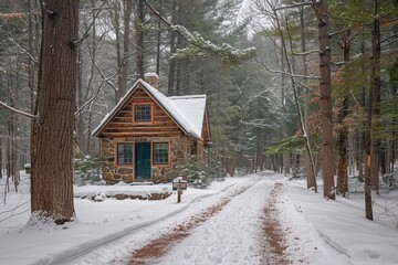 Naklejka premium A Festively Adorned Christmas Table with Unoccupied Seats in the Foreground
