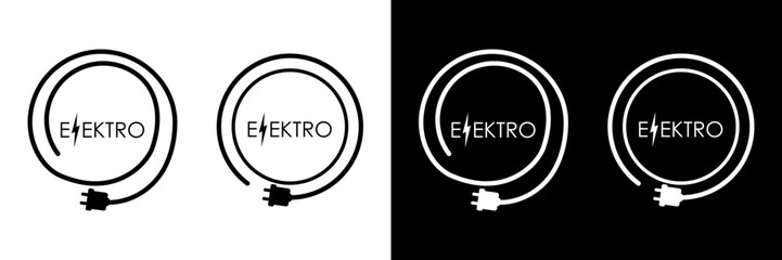 Electricity logo, Electric logo design template