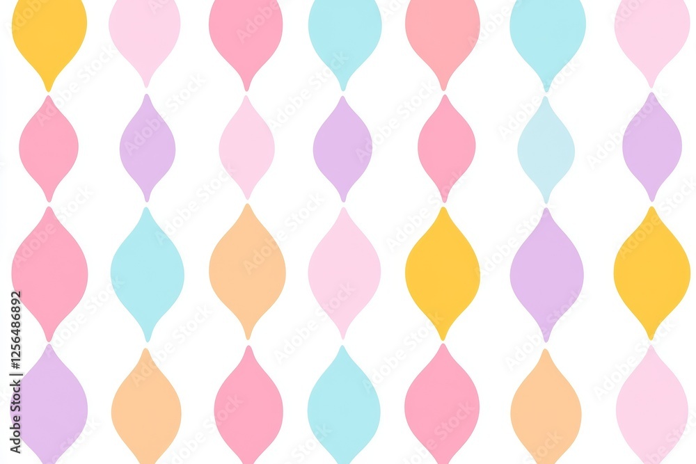 Poster colorful pattern of circles and triangles
