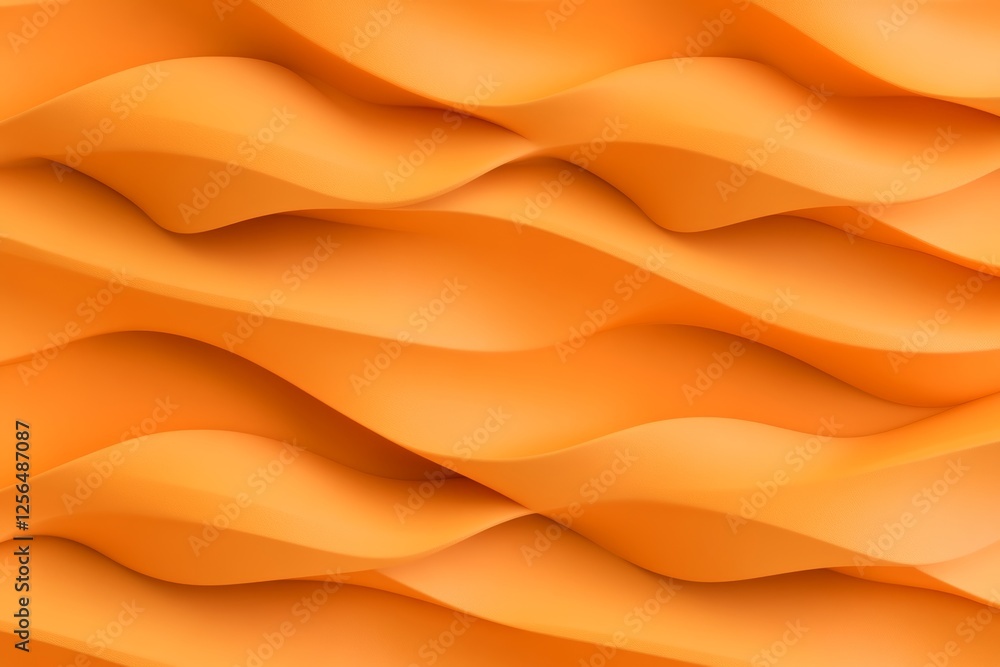 Poster the image is a close up of a wave pattern in orange