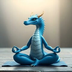 Dragon in Yoga position