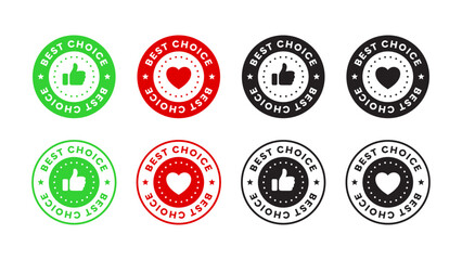 Best choice badges. Sticker best choice