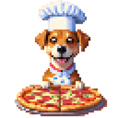 NATIONAL PIZZA PIE DAY CHEF DOG STICKER