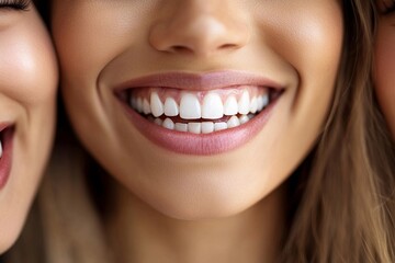 Obraz premium A cheerful group of people proudly displaying their bright, perfect smiles