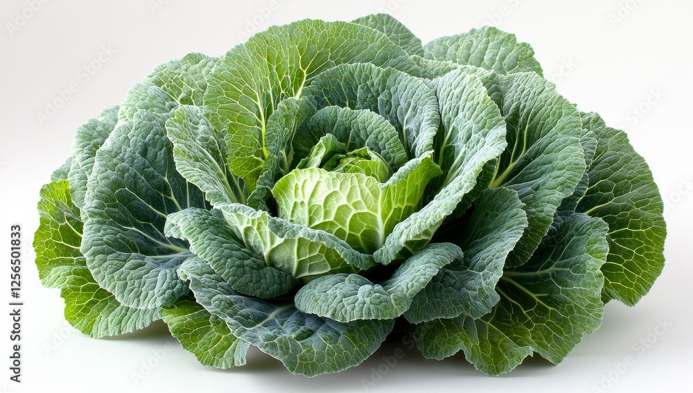 Poster a large green cabbage is the main focus of the image. the cabbage is surrounded by a white backgroun