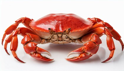 crab on white background