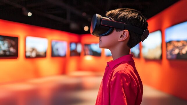 Virtual Reality Education for Kids: Child Exploring History in Immersive Learning Pod