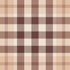 Tartan plaid check seamless pattern. Twill Weave texture. Geometric square fabric print.