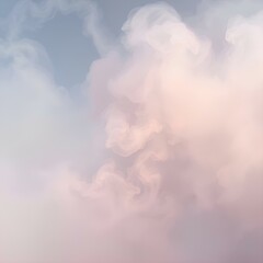 Naklejka premium Soft, wispy fog with a natural, organic flow, isolated on a transparent background